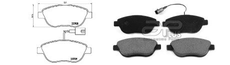 Колодки ручного (стоячого) тормоза aplus 71152BBAP