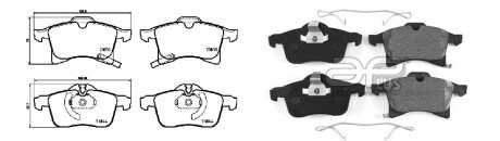 Колодки ручного (стоячого) гальма aplus 71156AAP