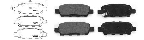 Колодки ручного (стоячого) гальма aplus 71158AAP