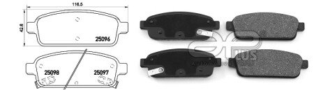 Колодки ручного (стоячого) тормоза aplus 71187AAP