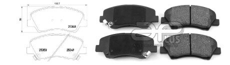 Колодки ручного (стоячого) гальма aplus 71191AAP