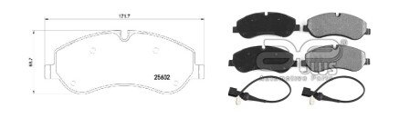 Колодки ручного (стоячого) гальма aplus 71192BAP