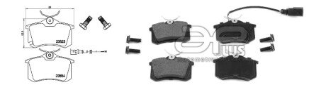 Колодки ручного (стоячого) гальма aplus 71211EAP