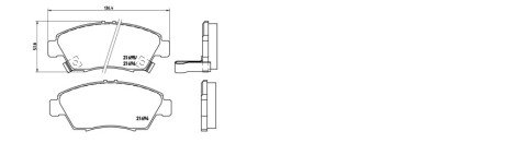 Передние тормозные колодки aplus 71277BAAP
