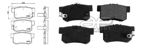 Колодки ручного (стоячого) тормоза aplus 71278BAAP