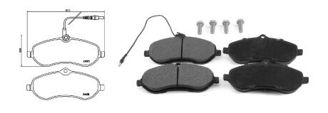 Передние тормозные колодки aplus 71303BAAP