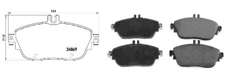 Колодки ручного (стоячого) гальма aplus 71306BAAP