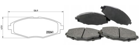 Передние тормозные колодки aplus 71667AAP