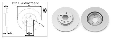 Гальмівний диск aplus 61290AP на Форд S-Max