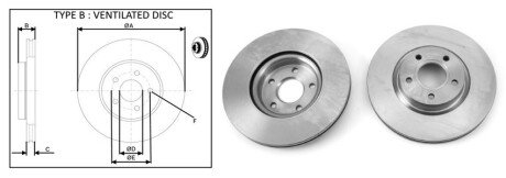 Тормозной диск aplus 61296AP