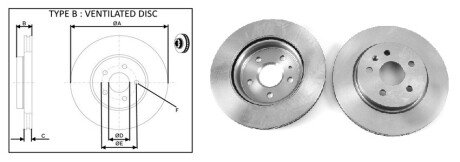 Тормозной диск aplus 61496AP