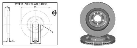 Гальмівний диск aplus 61805AP