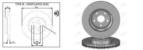 Гальмівний диск aplus 61907AP