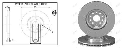 Тормозной диск aplus 61940AP