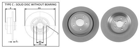 Задний тормозной диск aplus 61856AP