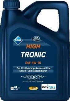 High Tronic 5W-40 4Lx4 aral 15F47C