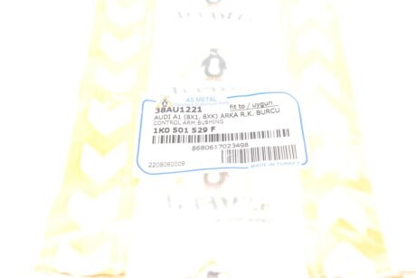 Сайлентблок заднего рычага Audi A3/Octavia/Golf V/VI/Passat B6 (верх./внешн.) as Metal 38AU1221