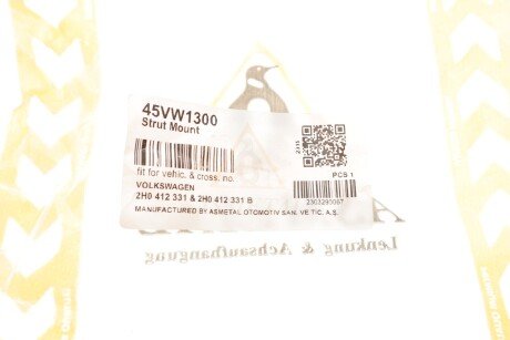 Комплект опори амортизаційної стійки as Metal 45VW1300