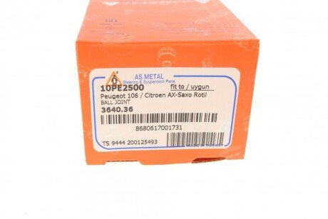 Нижня кульова опора as Metal 10PE2500