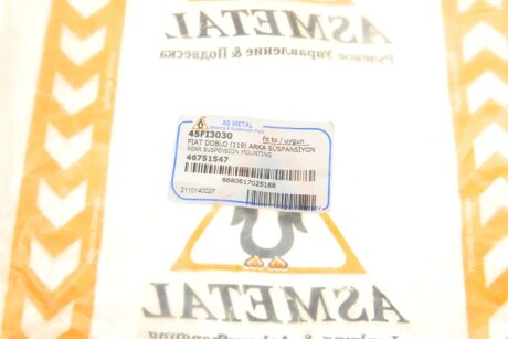 Отбойник рессоры as Metal 45FI3030