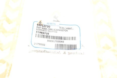 Відбійник переднього амортизатора as Metal 45FI2720