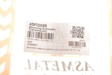 Подушка (опора) двигателя as Metal 45FI3580