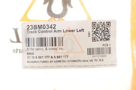 Важіль передньої підвіски as Metal 23BM0342