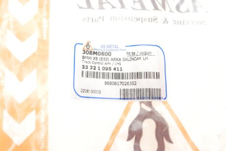 Важіль передньої підвіски as Metal 30BM0600