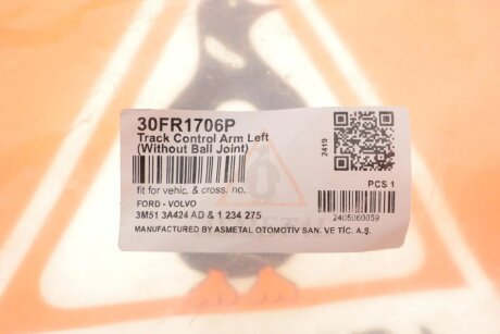 Важіль передньої підвіски as Metal 30FR1706P