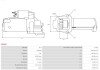 Стартер 12V 2.00kW as (польша) S0292