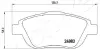 К-кт колодок перед. Citroen C3, DS3, Peugeot 2008 09- ashika 50000608