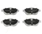 К-кт колодок перед. Citroen C3, DS3, Peugeot 2008 09- ashika 50000608