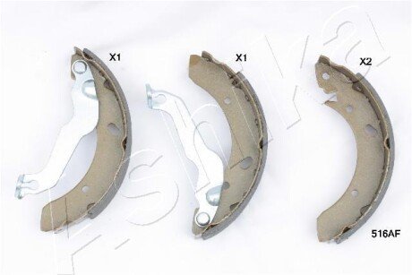 Колодки ручного (стоячого) гальма ashika 5505516