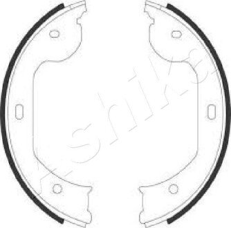 Колодки ручного (стоячого) гальма ashika 55-00-0104 на Бмв Х3 е83