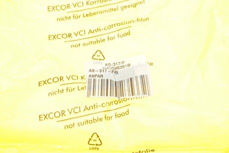 Опора карданного валу aspar AS317FAG