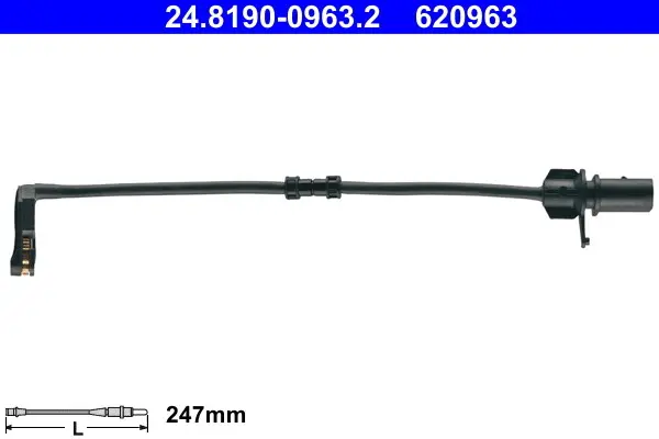 Датчик зносу,гальм.колодки ATE 24.8190-0963.2