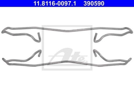 К/т монтажный колодок Lanos ate 11.8116-0097.1