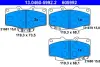 Передние тормозные колодки ATE 13.0460-5992.2