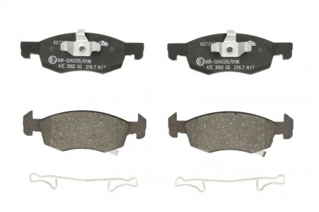 Тормозні (гальмівні) колодки ate 13046073102 на Опель Корса е