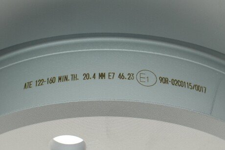 Вентилируемый тормозной диск ate 24012201601