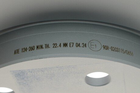 Вентилируемый тормозной диск ate 24012402601