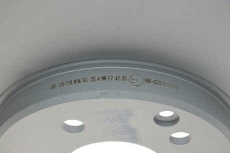 Вентильований гальмівний диск ate 24012501101