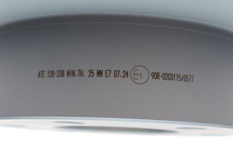 Вентилируемый тормозной диск ate 24012802381