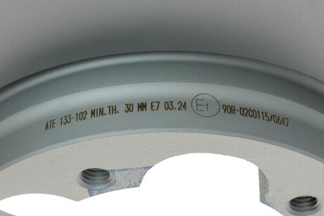 Вентилируемый тормозной диск ate 24013301021