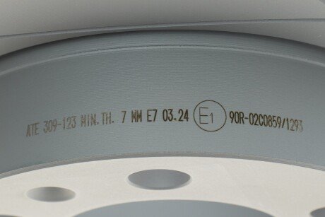 Задний тормозной диск ate 24030901231