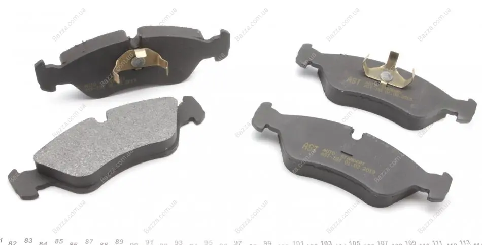 Тормозні (гальмівні) колодки AUTO STANDART AST191 (фото 1)