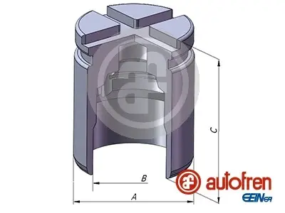Поршень заднего тормозного суппорта autofren seinsa D025529 Хонда Аккорд 8