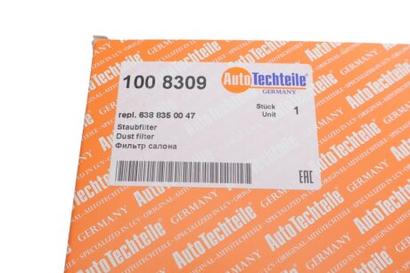 Фильтр салона, 96-03 autotechteile 1008309