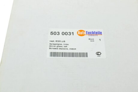 Стекло зеркала autotechteile 5030031