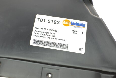 Підкрилок, передній autotechteile 7015193